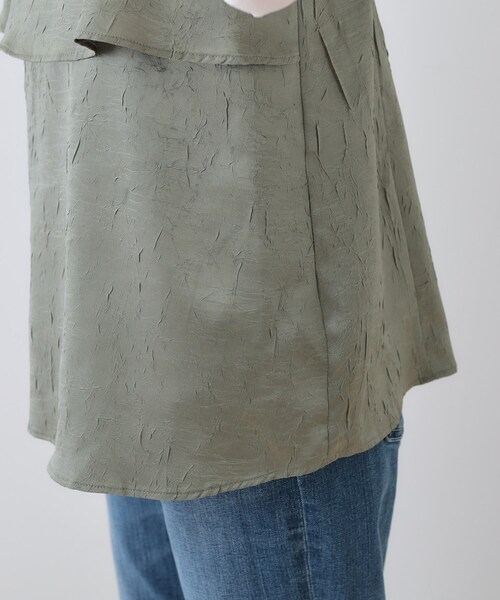 INDIVI(インディヴィ)の「【2点セット/洗える】カセット服 キャミ&ブラウス セットトップス(その他トップス・レディース・アイボリー/ブラック/オリーブ・05/13/15 /34/38)」の18枚目の写真