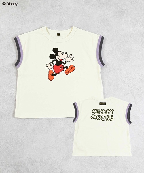 f*h様 ミッキーマウス リンガー Tシャツ 東京ディズニーランド開園記念オープ 83年 開園記念 東京ディズニーランド オープニング Tシャツ