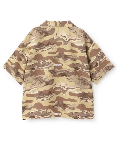 XLARGE KIDS（エクストララージキッズ）の「マーブル迷彩シャツ（シャツ/ブラウス・キッズ・ベージュ/ブルー・80ｃｍ/90cm/100cm/110cm/120cm/130cm/140cm）」の9枚目の写真