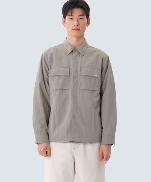 Snow Peak(スノーピーク)の「Cample Shirt-Jacket(シャツ/ブラウス・メンズ・ライトグレー/カーキ・XL/L/M)」の1枚目の写真