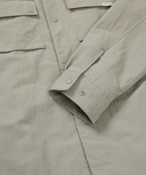 Snow Peak(スノーピーク)の「Cample Shirt-Jacket(シャツ/ブラウス・メンズ・ライトグレー/カーキ・XL/L/M)」の7枚目の写真