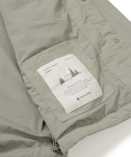 Snow Peak(スノーピーク)の「Cample Shirt-Jacket(シャツ/ブラウス・メンズ・ライトグレー/カーキ・XL/L/M)」の5枚目の写真