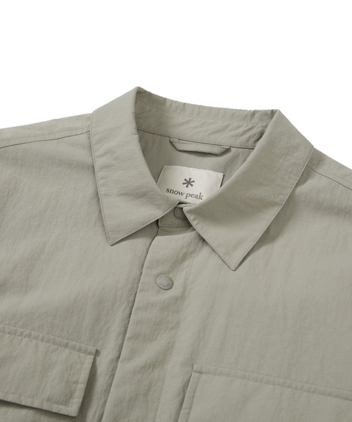 Snow Peak(スノーピーク)の「Cample Shirt-Jacket(シャツ/ブラウス・メンズ・ライトグレー/カーキ・XL/L/M)」の11枚目の写真