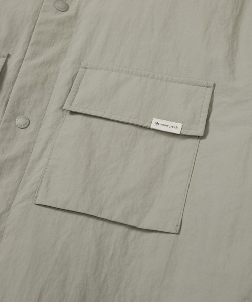 Snow Peak(スノーピーク)の「Cample Shirt-Jacket(シャツ/ブラウス・メンズ・ライトグレー/カーキ・XL/L/M)」の10枚目の写真