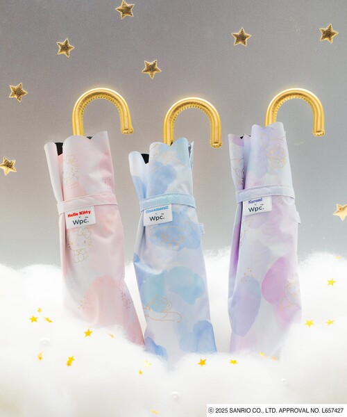 FREAK'S STORE(フリークスストア)の「Wpc./ダブリュピーシー サンリオキャラクターズ 遮光 水彩モチーフ ミニ 晴雨兼用 折りたたみ傘(折りたたみ傘・レディース・ライトピンク/ラベンダー/サックスブルー・ONE SIZE)」の7枚目の写真