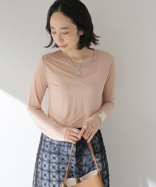 BASERANGE/ベースレンジ】LONG SLEEVE TEE：カットソー（Tシャツ