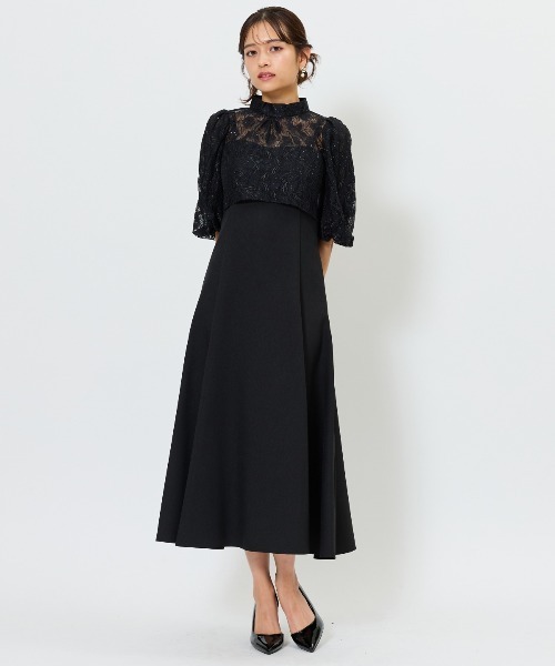リーフレースデザインドレス Dorry Doll ドレス リーフレースデザインドレス : ZOZOTOWN