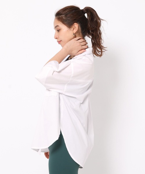 HEREIAM（ヘレイアム）の「【HEREIAM】アーバンワークシャツ（シャツ/ブラウス・レディース・カーキ/ブラック/オフホワイト・FREE）」の7枚目の写真