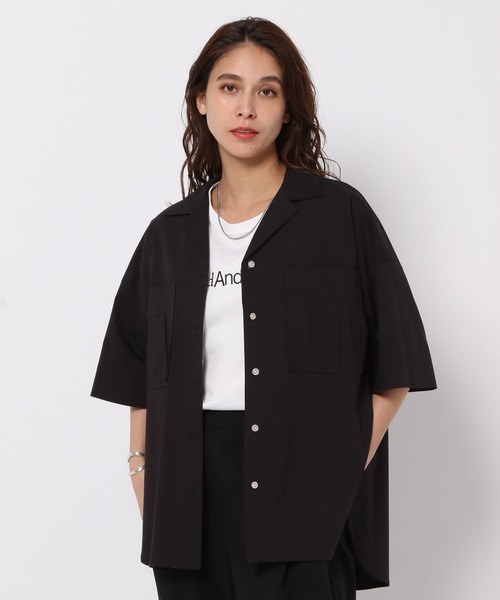 HEREIAM（ヘレイアム）の「【HEREIAM】アーバンワークシャツ（シャツ/ブラウス・レディース・カーキ/ブラック/オフホワイト・FREE）」の12枚目の写真