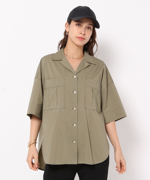 HEREIAM（ヘレイアム）の「【HEREIAM】アーバンワークシャツ（シャツ/ブラウス・レディース・カーキ/ブラック/オフホワイト・FREE）」の20枚目の写真