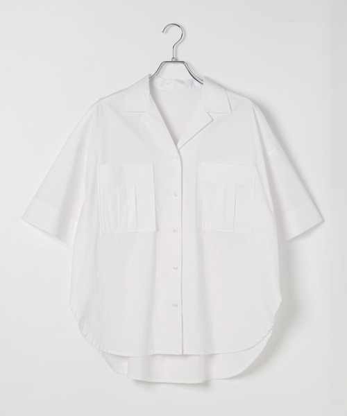 HEREIAM（ヘレイアム）の「【HEREIAM】アーバンワークシャツ（シャツ/ブラウス・レディース・カーキ/ブラック/オフホワイト・FREE）」の21枚目の写真