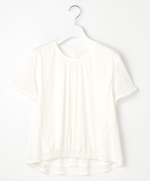 J.PRESS(ジェイプレス)の「【洗える】ミラノ風天竺シアー カットソー(Tシャツ/カットソー・レディース・ベージュ系/サックスブルー系/ネイビー系/ホワイト系・T13/T15)」の16枚目の写真