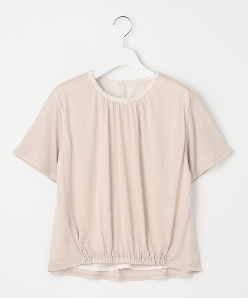 J.PRESS(ジェイプレス)の「【洗える】ミラノ風天竺シアー カットソー(Tシャツ/カットソー・レディース・ベージュ系/サックスブルー系/ネイビー系/ホワイト系・T13/T15)」の18枚目の写真