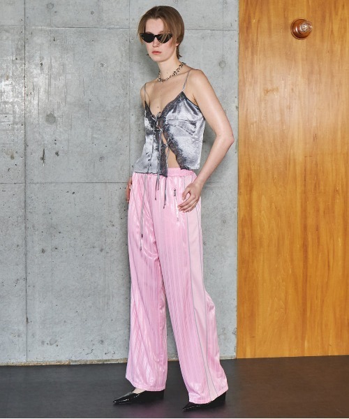 完売品 maison special ピンクストライプレースショートパンツ グレ 完売品 maison special ピンクストライプレースショートパンツ グレ