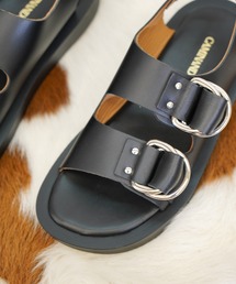 カミナンド　CAMINANDOレザー ダブルリング プラットフォーム サンダル CAMINANDO（カミナンド）の「CAMINANDO / カミナンド DOUBLE RING