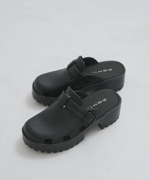 MOHI（モヒ）の「【MOHI(モヒ)】EVAサボシューズ（サンダル・レディース・ブラック/ホワイト・40/38/36）」の2枚目の写真