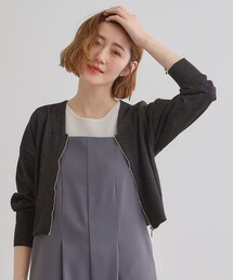 grove | シアーニットジップカーディガン(カーディガン/ボレロ)