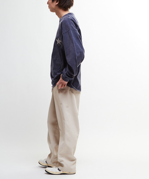 CONVERSE TOKYO(コンバーストウキョウ)の「MACARON CALZE RELAXED FIT SLACKS(スラックス・レディース・ネイビー/チャコールグレー/ベージュ・SMALL/MEDIUM)」の5枚目の写真