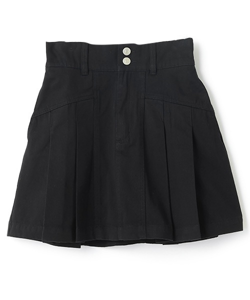 LOVETOXIC（ラブトキシック）の「美脚見えデニムプリーツスカート（スカート・キッズ・ブラック/ライトブルー/グレー/ブルー・M:150cm/S:140cm/L:160cm）」の7枚目の写真