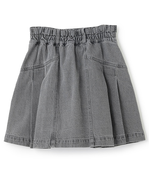 LOVETOXIC（ラブトキシック）の「美脚見えデニムプリーツスカート（スカート・キッズ・ブラック/ライトブルー/グレー/ブルー・M:150cm/S:140cm/L:160cm）」の9枚目の写真