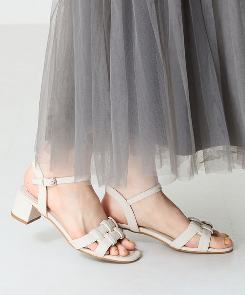 WA ORiental TRaffic(ダブルエーオリエンタルトラフィック)の「編み込みヒールサンダル/52203(サンダル・レディース・ベージュ/グリーン/イエロー・S/LL/L/M/SS/3L)」の14枚目の写真