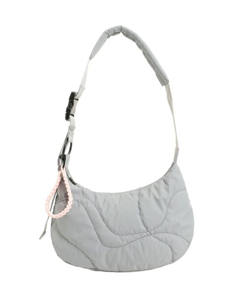 EMODA（エモダ）の「ステッチナイロンショルダーバッグ（ショルダーバッグ・レディース・グレー/ブラック・FREE）」の17枚目の写真
