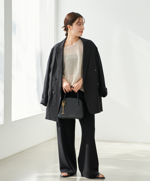 plage（プラージュ）の「《追加》R’IAM AIR ジャケット（テーラードジャケット・レディース・ブラック・36）」の6枚目の写真