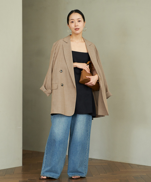 plage（プラージュ）の「《追加》R’IAM AIR ジャケット（テーラードジャケット・レディース・ブラック・36）」の7枚目の写真