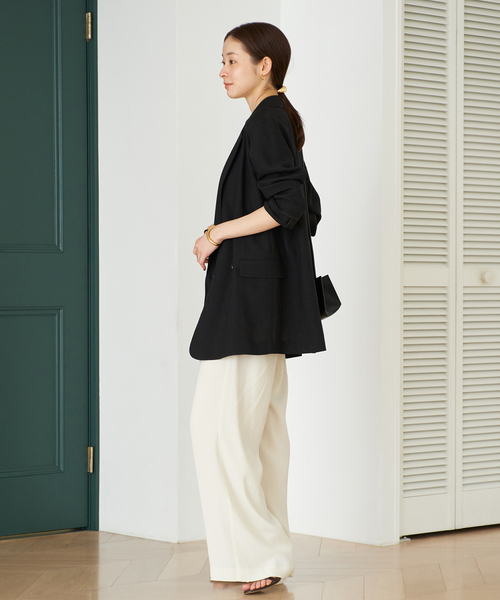 plage（プラージュ）の「《追加》R’IAM AIR ジャケット（テーラードジャケット・レディース・ブラック・36）」の14枚目の写真