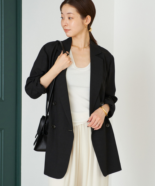 plage（プラージュ）の「《追加》R’IAM AIR ジャケット（テーラードジャケット・レディース・ブラック・36）」の16枚目の写真