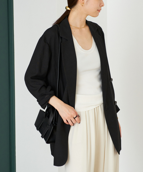 plage（プラージュ）の「《追加》R’IAM AIR ジャケット（テーラードジャケット・レディース・ブラック・36）」の17枚目の写真