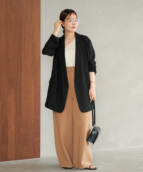 plage（プラージュ）の「《追加》R’IAM AIR ジャケット（テーラードジャケット・レディース・ブラック・36）」の18枚目の写真