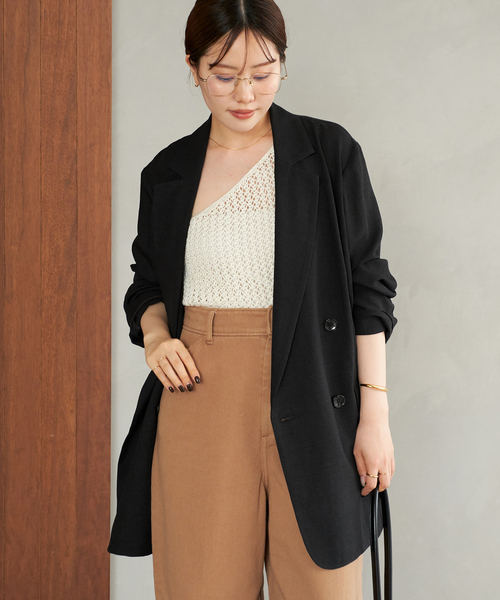 plage（プラージュ）の「《追加》R’IAM AIR ジャケット（テーラードジャケット・レディース・ブラック・36）」の19枚目の写真