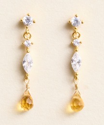 Zoule ゾーラ：Mon bijouxシリーズ　doce　天然石　ピアス