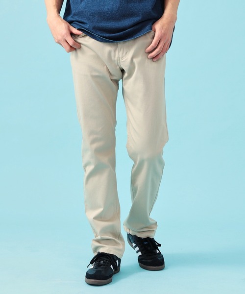 EDWIN（エドウィン）の「EDWIN エドウィン【夏用】インターナショナルベーシック COOL ストレート ジーンズ デニムパンツ 涼しい（デニムパンツ・メンズ・インディゴブルー/ベージュ/ブルー/ブラック/ベージュ系その他/ライトベージュ・28/29/30/31/32/33/34/36）」の2枚目の写真