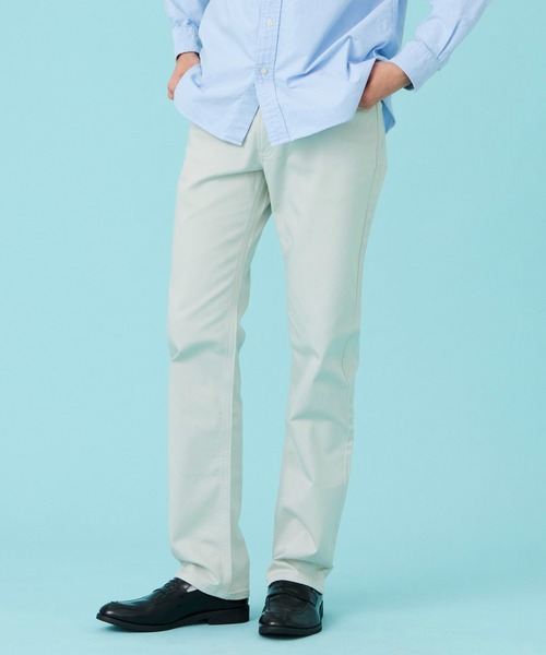 EDWIN（エドウィン）の「EDWIN エドウィン【夏用】インターナショナルベーシック COOL ストレート ジーンズ デニムパンツ 涼しい（デニムパンツ・メンズ・インディゴブルー/ベージュ/ブルー/ブラック/ベージュ系その他/ライトベージュ・28/29/30/31/32/33/34/36）」の4枚目の写真