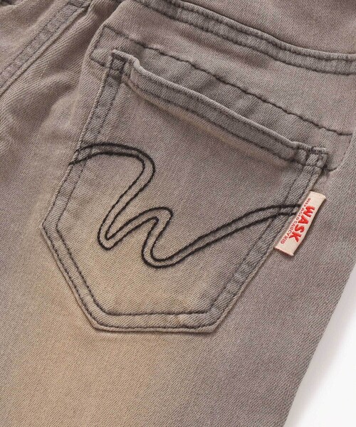 WASK(ワスク)の「6分丈合皮タグストレッチデニムパンツ(100~160cm)(デニムパンツ・キッズ・ブルー/グレー・140cm/130cm/150cm/160cm)」の11枚目の写真