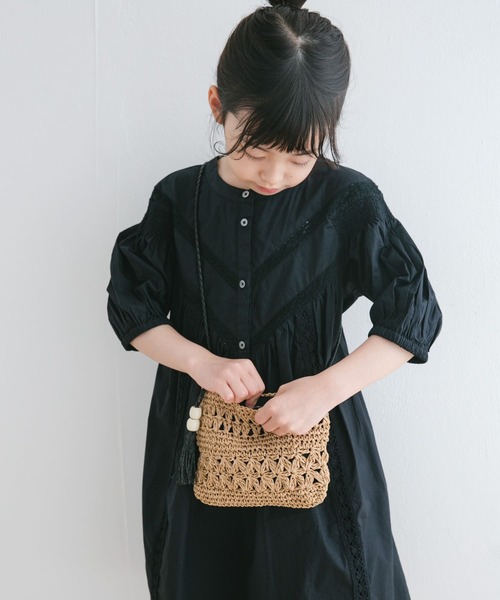 URBAN RESEARCH DOORS（アーバンリサーチドアーズ）の「ペーパー編みポシェット(KIDS)（その他・キッズ・ベージュ・ONE）」の3枚目の写真