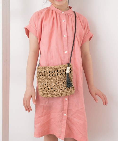 URBAN RESEARCH DOORS（アーバンリサーチドアーズ）の「ペーパー編みポシェット(KIDS)（その他・キッズ・ベージュ・ONE）」の5枚目の写真