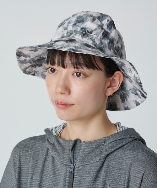 Snow Peak（スノーピーク）の「Snow Peak / Printed Breathable Quick Dry Hat ハット 帽子（ハット・メンズ・グレー/グリーン・2/1）」の2枚目の写真
