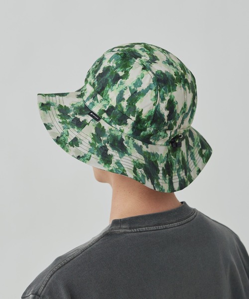 Snow Peak（スノーピーク）の「Snow Peak / Printed Breathable Quick Dry Hat ハット 帽子（ハット・メンズ・グレー/グリーン・2/1）」の3枚目の写真