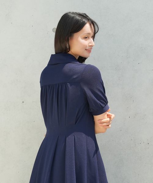 TRUDEA（トルディア）の「ハーフZIPワンピース（ワンピース・レディース・チャコールグレー/ネイビー/ラベンダー・MEDIUM）」の12枚目の写真