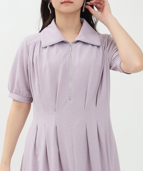 TRUDEA（トルディア）の「ハーフZIPワンピース（ワンピース・レディース・チャコールグレー/ネイビー/ラベンダー・MEDIUM）」の19枚目の写真