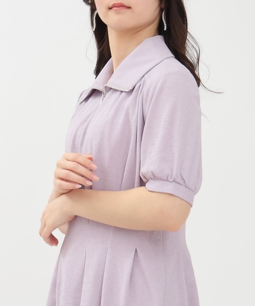 TRUDEA（トルディア）の「ハーフZIPワンピース（ワンピース・レディース・チャコールグレー/ネイビー/ラベンダー・MEDIUM）」の20枚目の写真