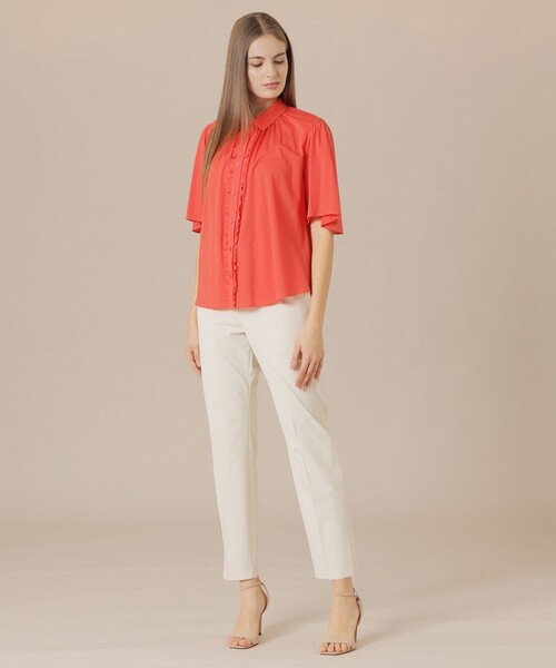 MACKINTOSH LONDON(マッキントッシュ ロンドン)の「シアーコットンナイロンブラウス(シャツ/ブラウス・レディース・ブルー系その他4/ベージュ/ネイビー/レッド系その他3・38)」の5枚目の写真