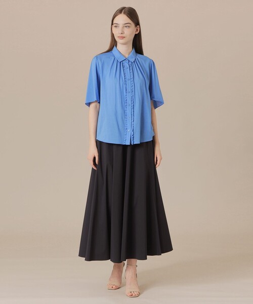 MACKINTOSH LONDON(マッキントッシュ ロンドン)の「シアーコットンナイロンブラウス(シャツ/ブラウス・レディース・ブルー系その他4/ベージュ/ネイビー/レッド系その他3・38)」の6枚目の写真