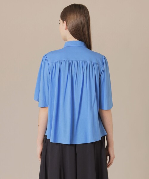 MACKINTOSH LONDON(マッキントッシュ ロンドン)の「シアーコットンナイロンブラウス(シャツ/ブラウス・レディース・ブルー系その他4/ベージュ/ネイビー/レッド系その他3・38)」の11枚目の写真