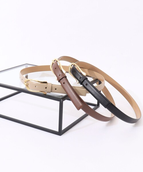 NOLLEY’S（ノーリーズ）の「ヘンケイCベルト（ベルト・レディース・ブラック/ベージュ/ブラウン・FREE）」の9枚目の写真