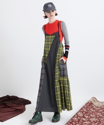 チェッカードジャンパースカート