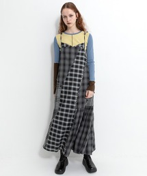 AULA AILA | チェッカードジャンパースカート(ワンピース)